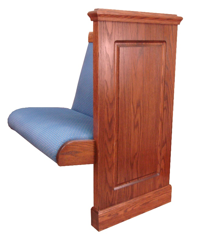 Pew End E-18S - Traditional Pew End from Woods Church Interiors