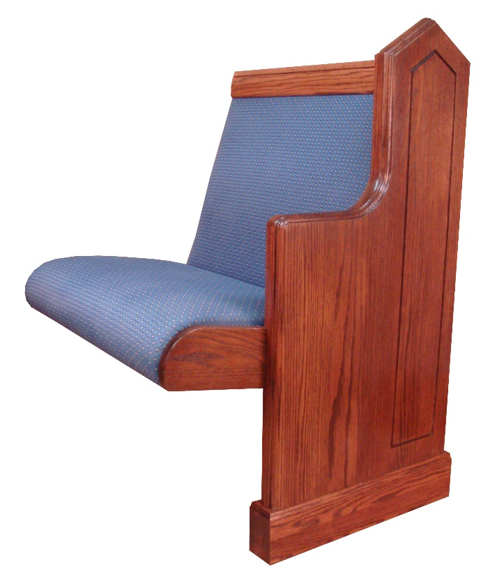 Pew End E-7ARB - Traditional Pew End from Woods Church Interiors