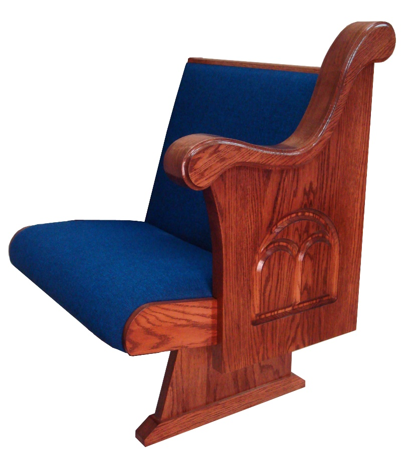 Cantilever Pew End f-126S from Kivetts and Woods Church Interiors