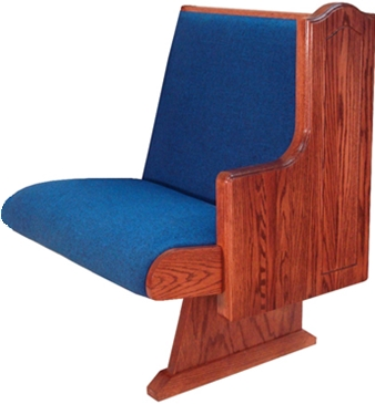 Contemporary Pew End F-5A from Kivetts available from Woods Church Interiors Nationwide